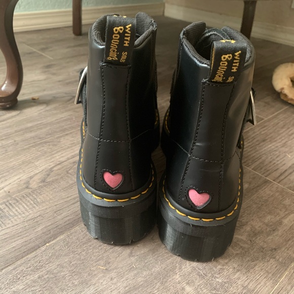 doc martens lazy oaf buckle boot